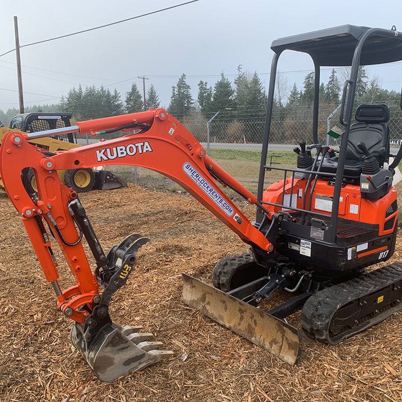 تستخدم حفارة Rxcavator Kubota KX155